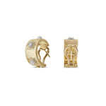 Buccellati Jewelry - Macri Classica 18K Yellow & White Gold Diamond Earrings | Manfredi Jewels