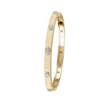 Buccellati Jewelry - Macri Classica 18K Yellow & White Gold Diamond Thin Bracelet | Manfredi Jewels