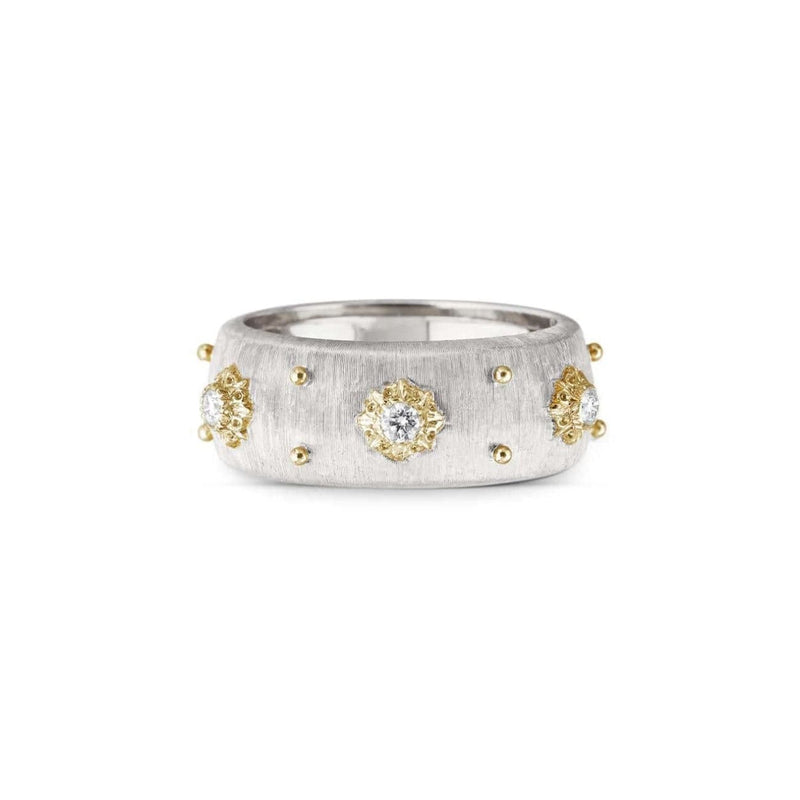 Buccellati Jewelry - Macri Eternelle 18K Yellow & White Gold Diamond Ring | Manfredi Jewels