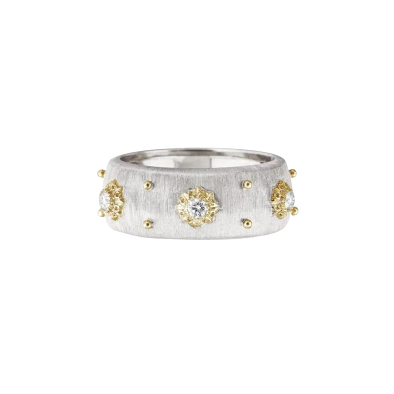 Buccellati Jewelry - Macri Eternelle 18K Yellow & White Gold Diamond Ring | Manfredi Jewels