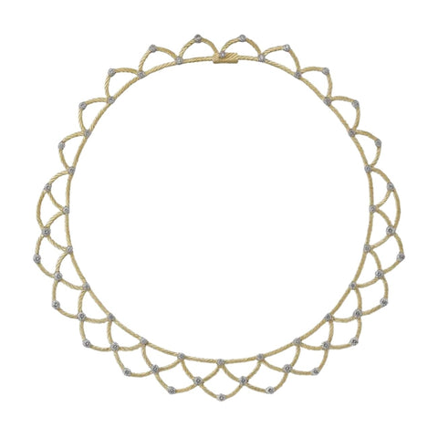 Ondine 18K Yellow & White Gold Diamond Necklace