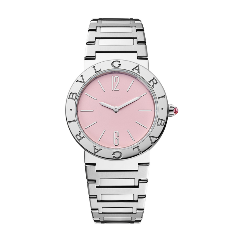Bvlgari 103711 – Stainless Steel Pink Dial Watch Bvlgari 103711 – Stainless Steel Pink Dial Watch