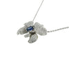 Carrera Y Jewelry - Orquídeas 18K White Gold Sapphire & Diamond Medium Pendant Necklace | Manfredi Jewels