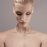 Casato Jewelry - Maureen 18K White Gold Extendable Sahara Choker Diamond Necklace | Manfredi Jewels