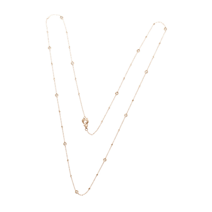 Chantecler Capri Jewelry - Accessori 18K Rose Gold and Diamonds Capri Long Chain | Manfredi Jewels
