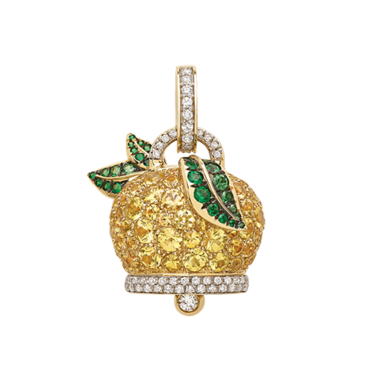 Chantecler Capri Jewelry - Campanelle 18K Yellow Gold Big Campanella Lemon Charm | Manfredi Jewels