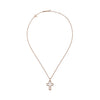 Chopard Jewelry - Happy Diamonds Ethical Rose Gold Cross Pendant Necklace | Manfredi Jewels