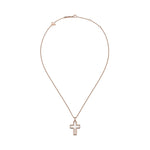 Chopard Jewelry - Happy Diamonds Ethical Rose Gold Cross Pendant Necklace | Manfredi Jewels