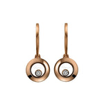 Chopard Jewelry - Happy Diamonds Ethical Rose Gold Diamonds Drop Earrings | Manfredi Jewels