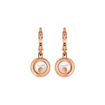 Chopard Jewelry - Happy Diamonds Ethical Rose Gold Diamonds Drop Earrings | Manfredi Jewels