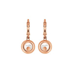 Chopard Jewelry - Happy Diamonds Ethical Rose Gold Drop Earrings | Manfredi Jewels