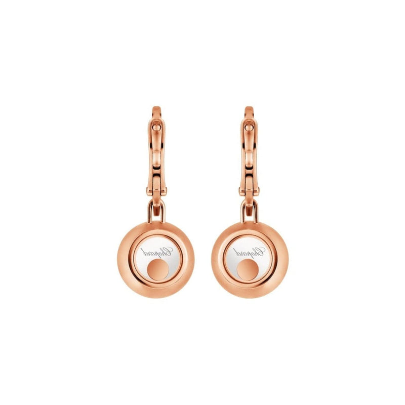 Chopard Jewelry - Happy Diamonds Ethical Rose Gold Diamonds Drop Earrings | Manfredi Jewels