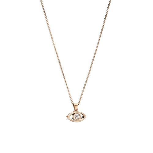 Chopard Jewelry - Happy Diamonds Good Luck Charms Ethical Rose Gold Diamond Pendant Necklace | Manfredi Jewels