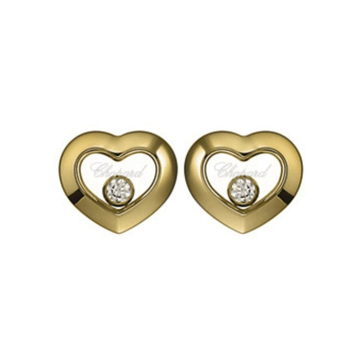 Chopard Jewelry - Happy Diamonds Icon Ethical Yellow Gold Diamonds Earrings | Manfredi Jewels