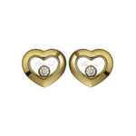 Chopard Jewelry - Happy Diamonds Icon Ethical Yellow Gold Earrings | Manfredi Jewels