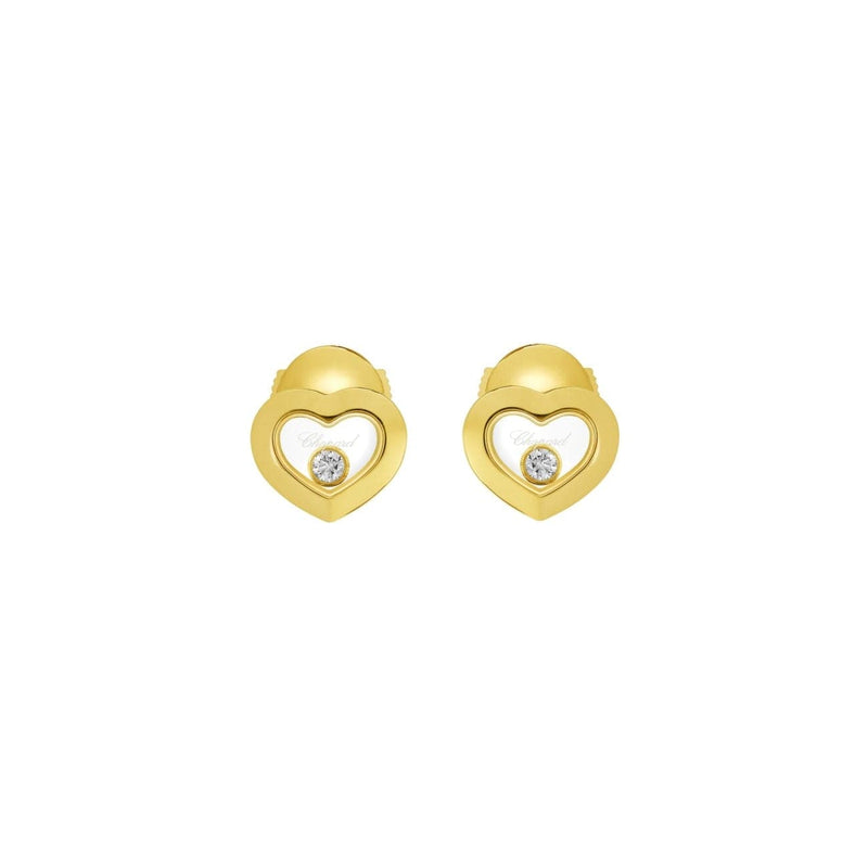 Chopard Jewelry - Happy Diamonds Icon Ethical Yellow Gold Earrings | Manfredi Jewels