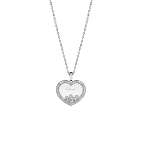 Happy Diamonds Icons Ethical 18K White Gold Diamond Necklace