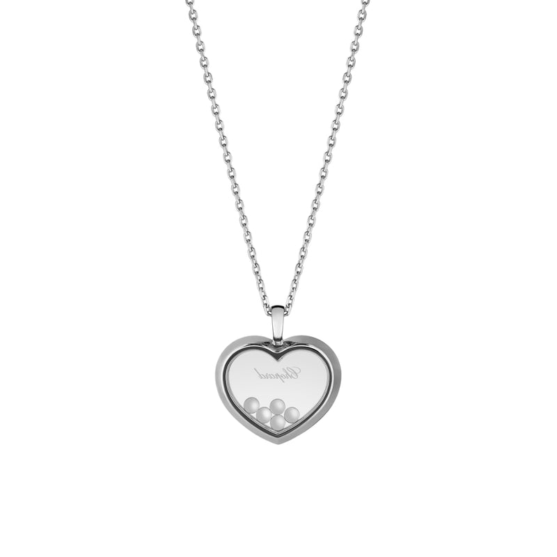 Chopard Jewelry - Happy Diamonds Icons Ethical 18K White Gold Diamond Necklace | Manfredi Jewels