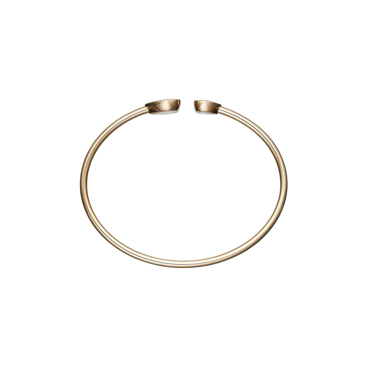 Chopard Jewelry - Happy Diamonds Icons Ethical Rose Gold Diamond Bangle Bracelet | Manfredi Jewels