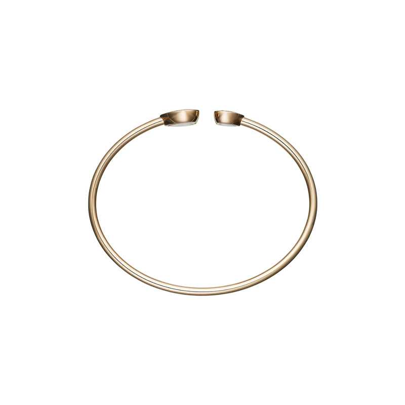Chopard Jewelry - Happy Diamonds Icons Ethical Rose Gold Diamond Bangle Bracelet | Manfredi Jewels