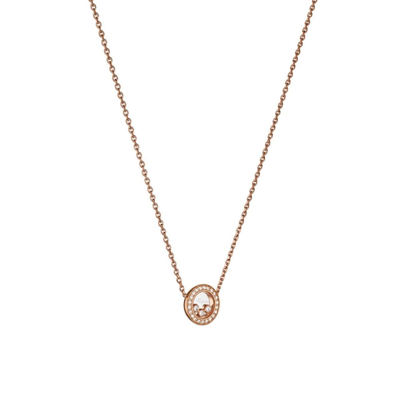 Chopard Jewelry - Happy Diamonds Icons Ethical Rose Gold Necklace | Manfredi Jewels