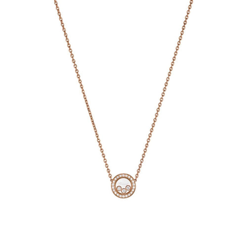 Chopard Jewelry - Happy Diamonds Icons Ethical Rose Gold Necklace | Manfredi Jewels