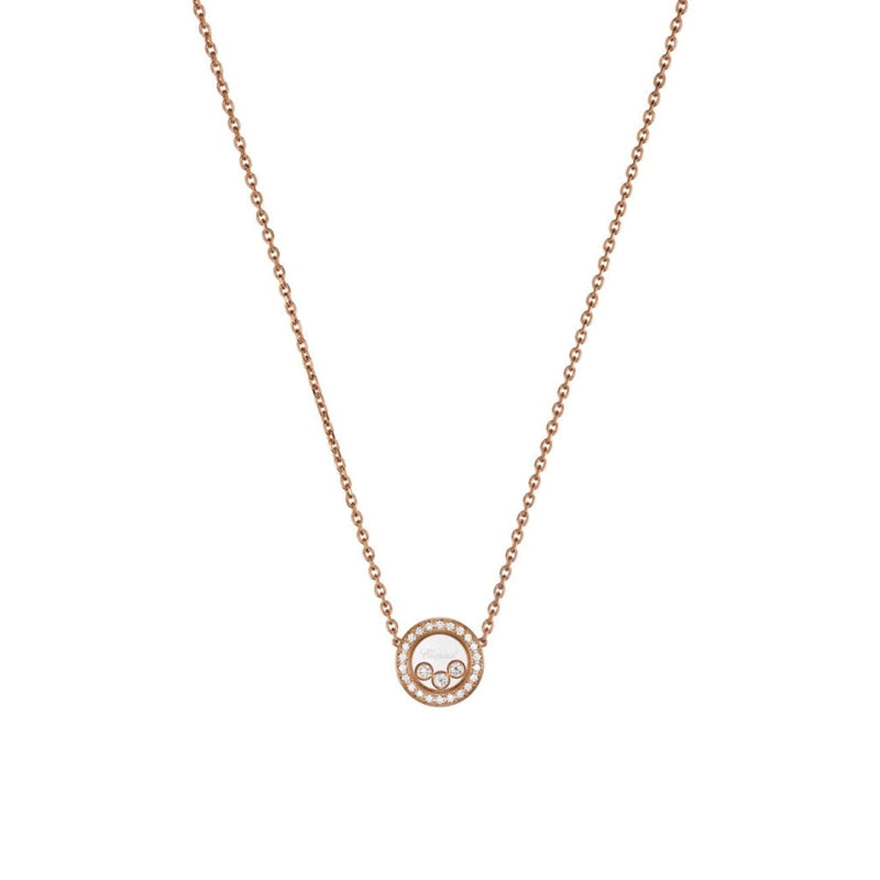 Chopard Jewelry - Happy Diamonds Icons Ethical Rose Gold Necklace | Manfredi Jewels