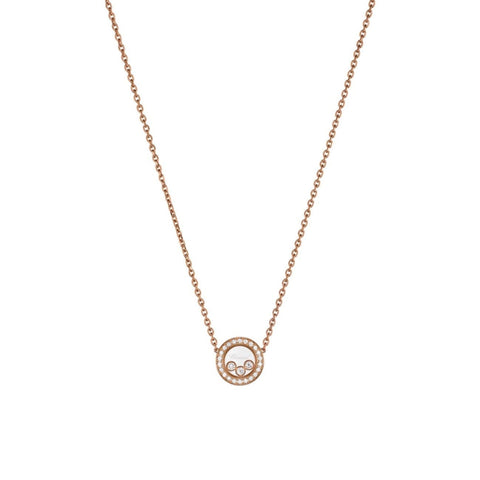 Happy Diamonds Icons Ethical Rose Gold Diamond Pavé Necklace