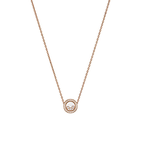 Happy Diamonds Icons Ethical Rose Gold Diamond Pavé Necklace