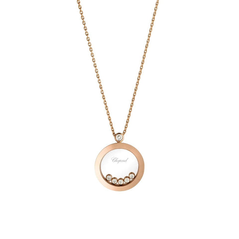 Happy Diamonds Icons Ethical Rose Gold Diamonds Pendant Necklace