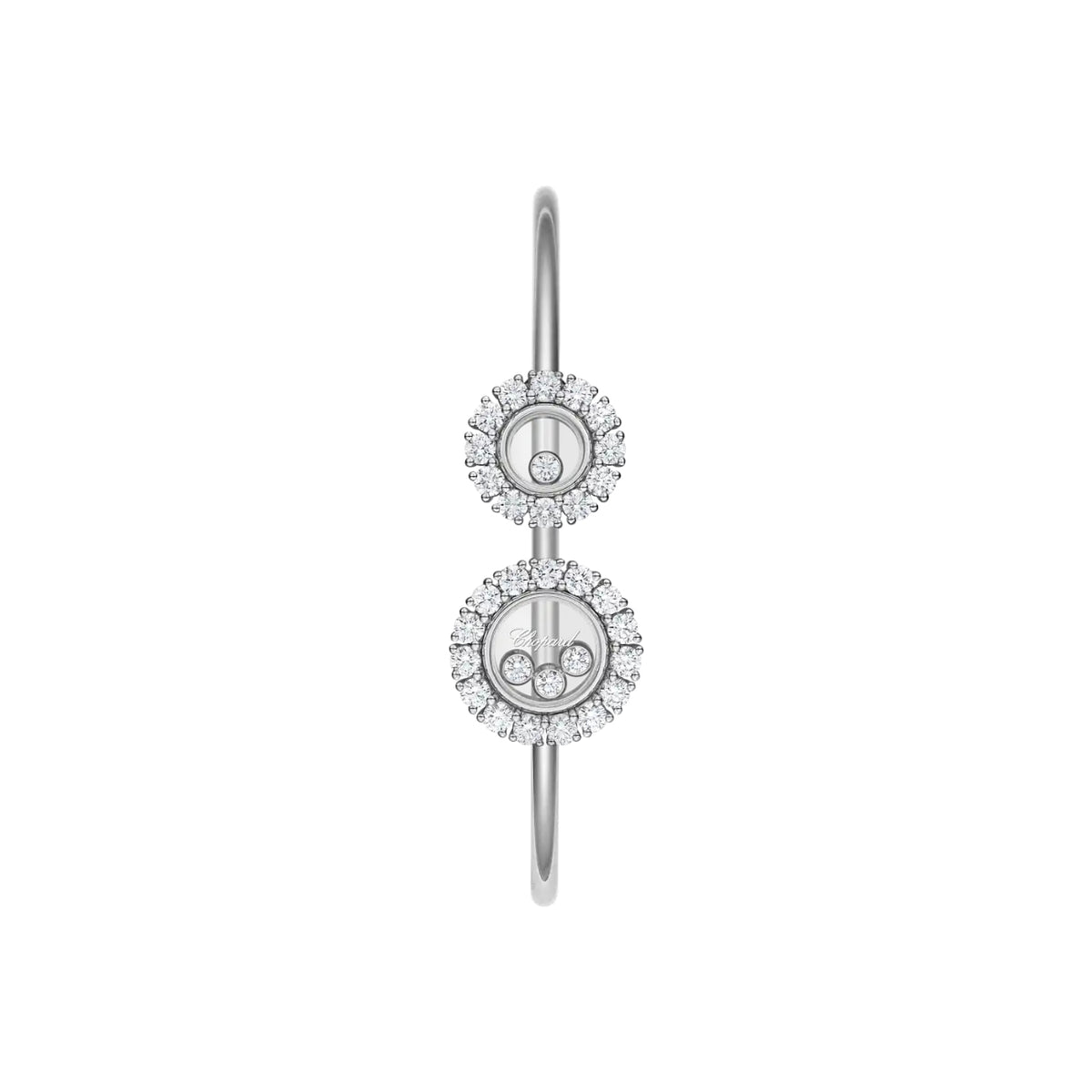 Chopard Jewelry - Happy Diamonds Icons Ethical White Gold Diamond Bracelet | Manfredi Jewels
