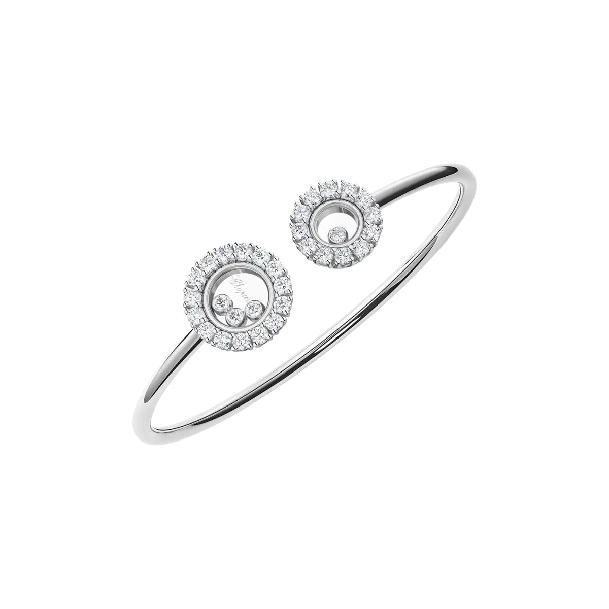 Chopard Jewelry - Happy Diamonds Icons Ethical White Gold Diamond Bracelet | Manfredi Jewels