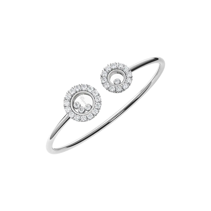 Chopard Jewelry - Happy Diamonds Icons Ethical White Gold Diamond Bracelet | Manfredi Jewels