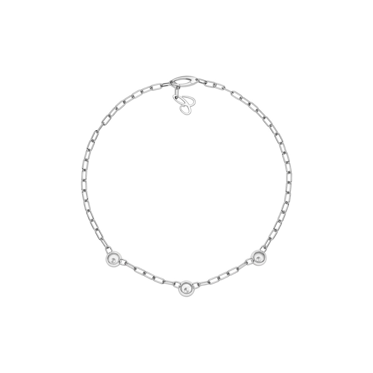 Chopard Jewelry - Happy Diamonds Icons Ethical White Gold Diamond Necklace | Manfredi Jewels