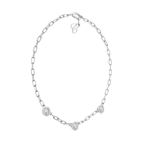Chopard Jewelry - Happy Diamonds Icons Ethical White Gold Diamond Necklace | Manfredi Jewels