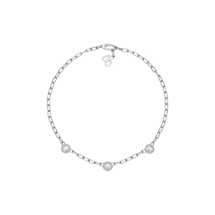 Chopard Jewelry - Happy Diamonds Icons Ethical White Gold Diamond Necklace | Manfredi Jewels