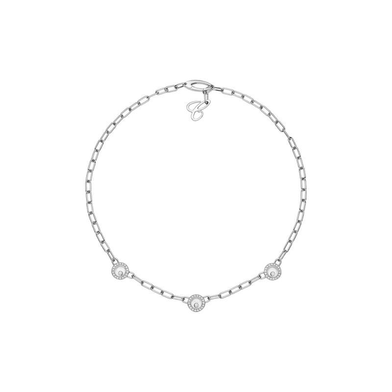 Chopard Jewelry - Happy Diamonds Icons Ethical White Gold Diamond Necklace | Manfredi Jewels