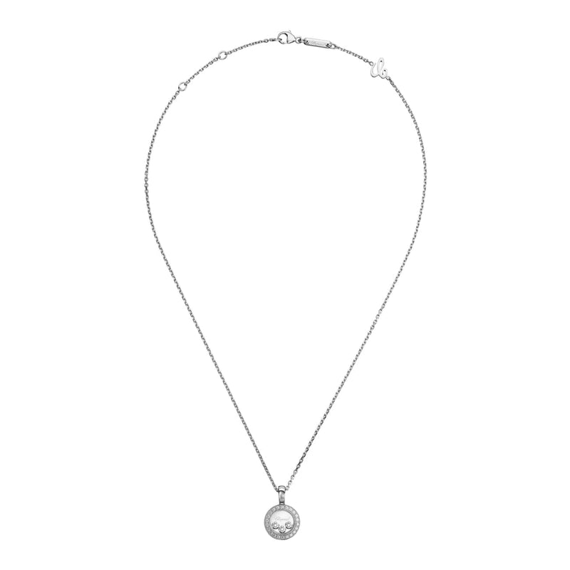 Chopard Jewelry - Happy Diamonds Icons Ethical White Gold Pendant Necklace | Manfredi Jewels