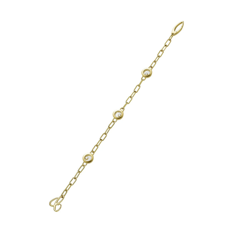 Chopard Jewelry - Happy Diamonds Icons Ethical Yellow Gold Diamond Bracelet | Manfredi Jewels