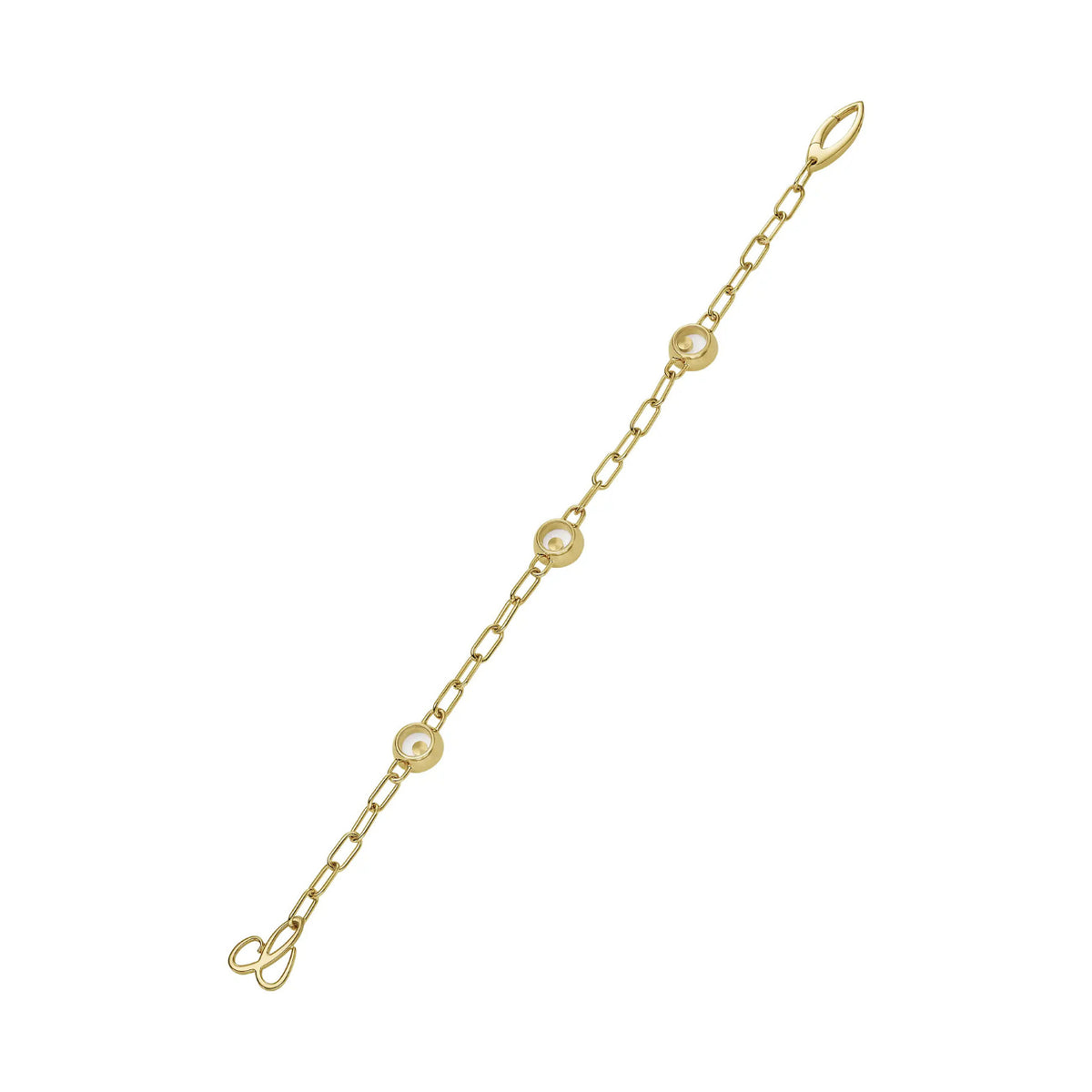 Chopard Jewelry - Happy Diamonds Icons Ethical Yellow Gold Diamond Bracelet | Manfredi Jewels