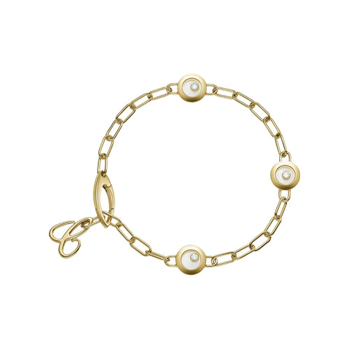 Chopard Jewelry - Happy Diamonds Icons Ethical Yellow Gold Diamond Bracelet | Manfredi Jewels