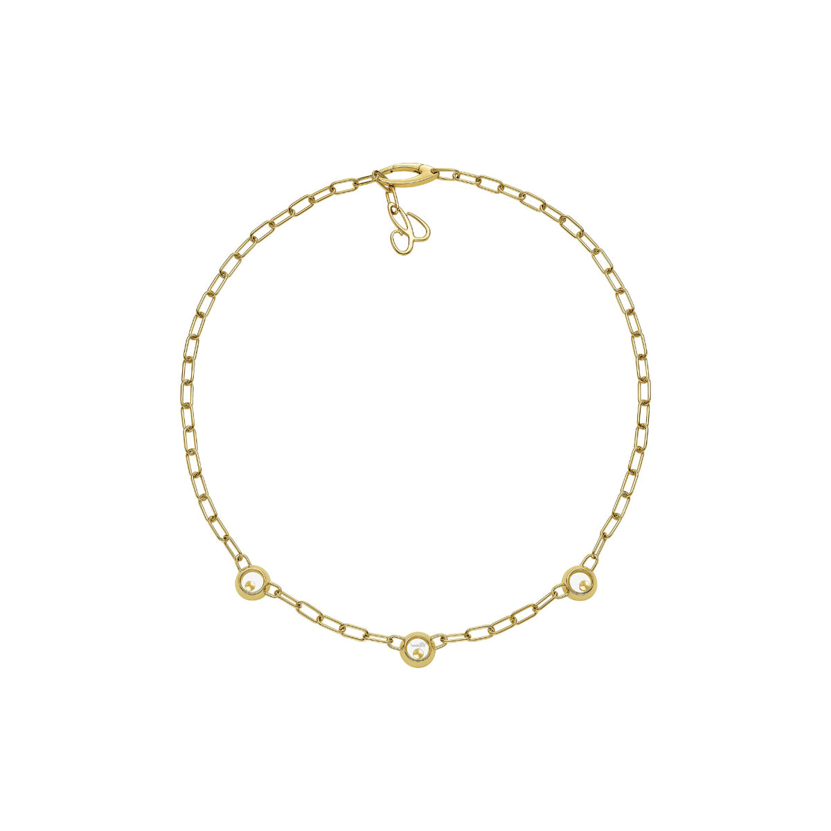 Chopard Jewelry - Happy Diamonds Icons Ethical Yellow Gold Diamond Necklace | Manfredi Jewels