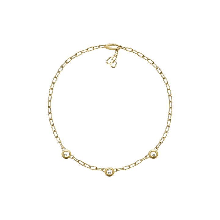 Chopard Jewelry - Happy Diamonds Icons Ethical Yellow Gold Diamond Necklace | Manfredi Jewels