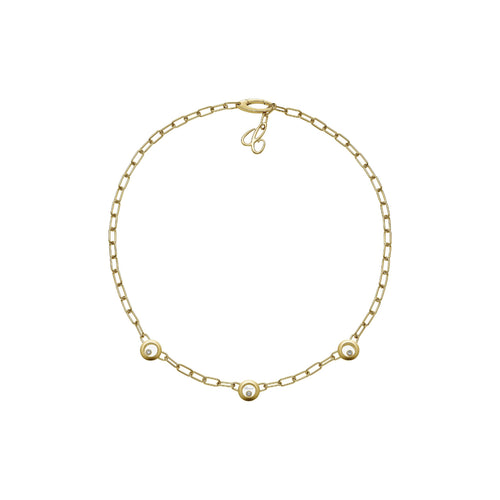 Chopard Jewelry - Happy Diamonds Icons Ethical Yellow Gold Diamond Necklace | Manfredi Jewels