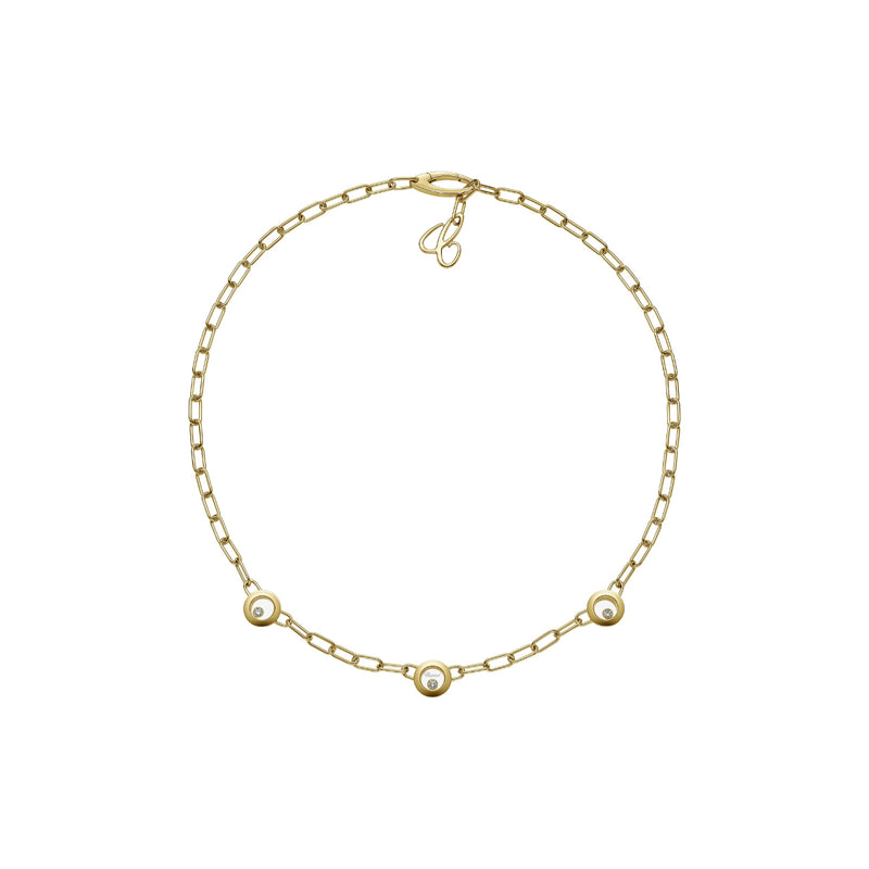 Chopard Jewelry - Happy Diamonds Icons Ethical Yellow Gold Diamond Necklace | Manfredi Jewels