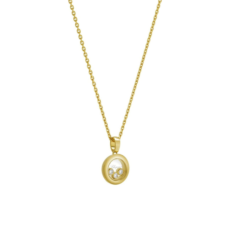 Chopard Jewelry - Happy Diamonds Icons Ethical Yellow Gold Pendant Necklace | Manfredi Jewels