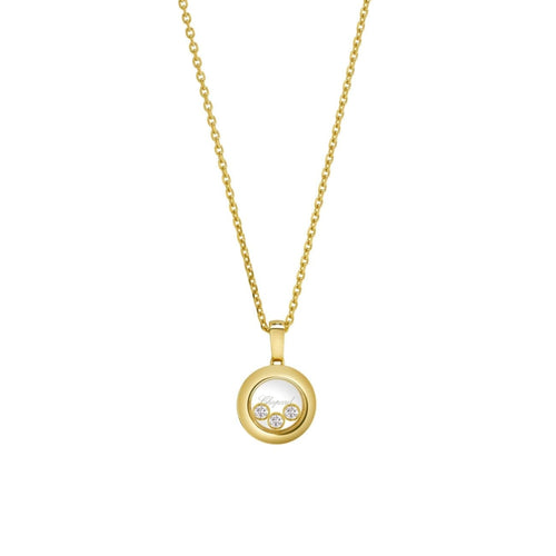 Chopard Jewelry - Happy Diamonds Icons Ethical Yellow Gold Pendant Necklace | Manfredi Jewels