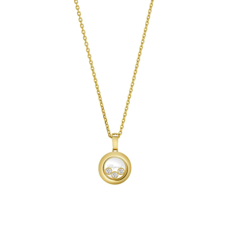 Chopard Jewelry - Happy Diamonds Icons Ethical Yellow Gold Pendant Necklace | Manfredi Jewels