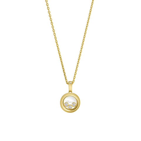 Happy Diamonds Icons Ethical Yellow Gold Diamonds Pendant Necklace