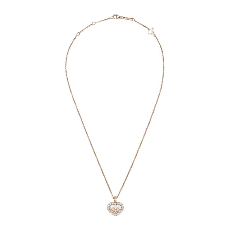 Chopard Jewelry - Happy Diamonds Icons Joaillerie Ethical Rose Gold Pendant | Manfredi Jewels